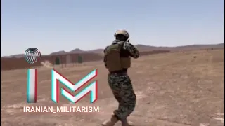 نیروی واکنش سریع زمینی ارتش مسلح به تیربار PKM و مجهز به جلیقه combat بهمراه هلمت بالستیکی طرح Fast