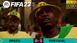 FIFA 23 | Brazil vs Portugal World Cup 2022 Final | FIFA 23 World Cup Mode PS5 | 1080p60