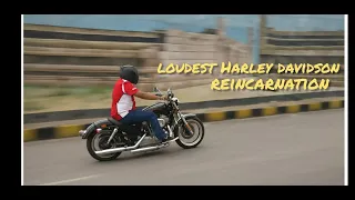 Loudest HARLEY SUPERLOW in India - Custom baffle instalation and first startup.