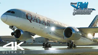 ULTRA GRAPHICS | MSFS Stunning Approach Into Most Detailed Airport? | Qatar Boeing 787-8 Dreamliner