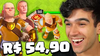 LIBEREI O REI HAALAND NO CLASH OF CLANS E ELE QUEBROU TUDO!