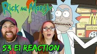 Rick and Morty S3 E1 "The Rickshank Rickdemption" SEASON PREMIERE REACTION - REACTIONS ON THE ROCKS!