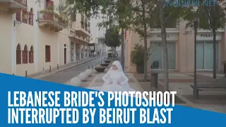 Lebanese bride's photoshoot interrupted by Beirut blast