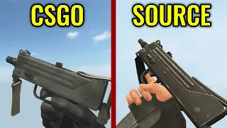 CSGO vs CS Source - Weapons Comparison