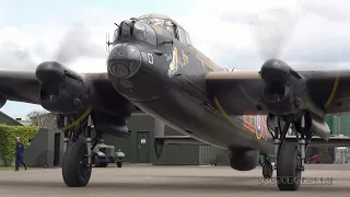 🇬🇧 " Glorious Pure Merlin Sounds " As Mighty Lancaster Bomber Starts & Runs its Merlin Engines