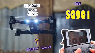 Drone Mainan sudah ada sensor bawah nya? Dual camera pula | SG901