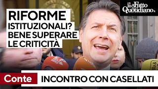 Riforme, Conte vede Casellati: "Bene superare le criticità ma non a modelli copiati dall'estero"