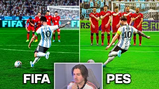 MESSI TODAS COBRANÇAS DE FALTA NO FIFA E NO PES! DE 2006 a 2023!