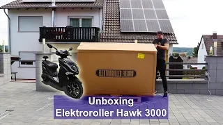 [Elektroroller Hawk 3000] E-Scooter mit Straßenzulassung von Elektroroller Futura [Unboxing] [HD]