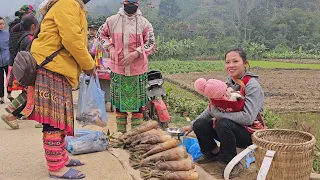 17 Year Old Single Mother - Harvesting Bamboo Shoots, Taking Care of Chicken Farm
