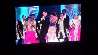 John Travolta dancing to Indian Music at iifa 2014 awards with Priyanka Chopra