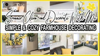 🌼 NEW! 2023 COZY SUMMER FARMHOUSE DECORATE WITH ME │SIMPLE AND SWEET SUMMER HOME DECORATING