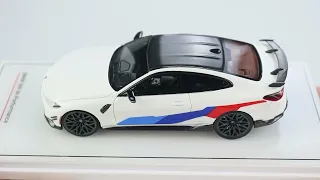 TSM 1/43 BMW M4 M-Performance (G82) Alpine White (TSM430572) Resin Car Model available now