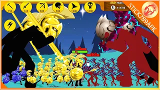 Stick War Legacy - MEGA GOLDEN GRIFFON vs RED GIANT BOSS skin Vamp Army Mod Gameplay ❤️ Stick789Apk