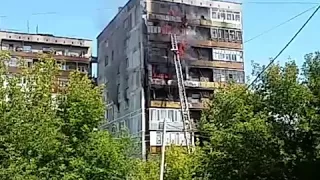 Ужасный пожар произошел сегодня в Темиртау.