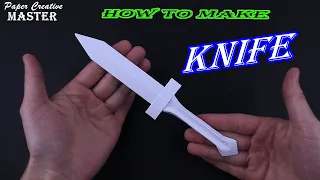 How to make a knife out of paper. Origami knife