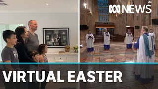 Easter celebrations go digital amid coronavirus lockdown | ABC News