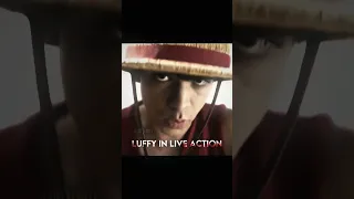 Luffy in live action vs in anime - fresh | #onepiece #onepieceliveaction #anime #manga #shorts