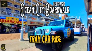 Ocean City Maryland Boardwalk Tram // Full Ride 4K