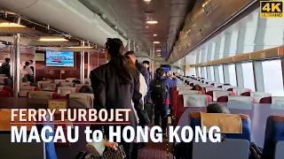 ✅Walking around naik TurboJET❗ Ferry Macau to Hong Kong [Outer Harbour Macao to Sheung Wan Hongkong]