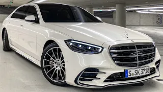 NEW 2021 Mercedes Benz S-Class Walkaround! My Next Car? 2021 S500 Review Interior Ambiente Exterior