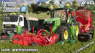 HARVESTING SUGAR BEETS WITH JOHN DEERE & GRIMME | Hof Bergmann | Farming Simulator 22 | Episode 110