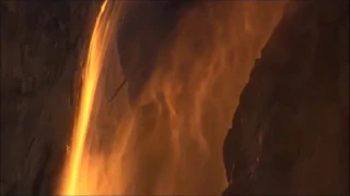 YOSEMITE FIREFALL Калифрния ОГНЕПАД ЙОСЕМИТИ Огненный Водопад Новости США