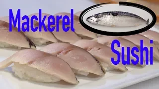 How to prepare Mackerel sushi step by step. ( Shime Saba )