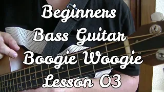 Beginners Bass Guitar Boogie Woogie Lesson 03. Blackpool Music Academy School.  Big Swing Band Jive