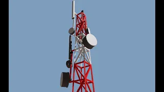 Cell Tower 3D Model