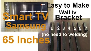 DIY! Cheap And Easy To Make Wall TV Bracket for Smart Tv Samsung 65 Inches