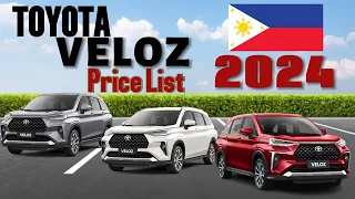 Toyota Veloz Price List in Philippines 2024