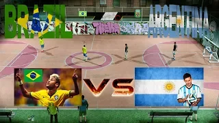 Brazil vs Argentina - FIFA STREET - PANNA RULES!!!