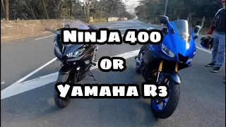 Ninia 400 | Yamaha R3 - Walk around, Full exhaust sound test | Seat height test