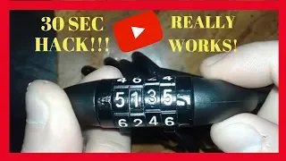 HACK A BIKE LOCK in 30 seconds! (SUBSCRIBE!!!)