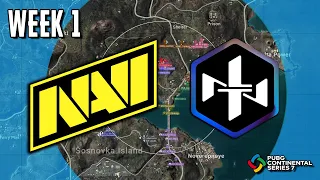 NAVI PUBG и NLT в ФИНАЛЕ ТУРНИРА PCS7. Неделя 1 (15 матчей)