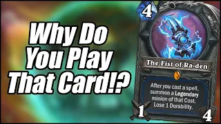 Why Do You Play That Card!? | Reliquary Shaman | Ashes of Outland | Hearthstone