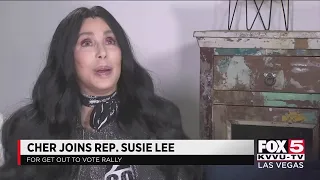 Cher campaigns for Joe Biden in Las Vegas