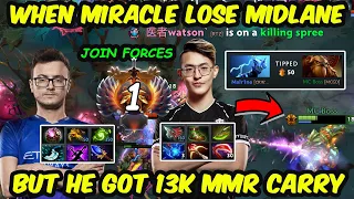 Unbelievable: MIRACLE loses mid but Carries with 13K MMR in Dota 2