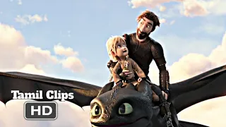 How to Train Your Dragon 3 (2019) - Toothless Return Scene Tamil [10/10] | Movieclips Tamil