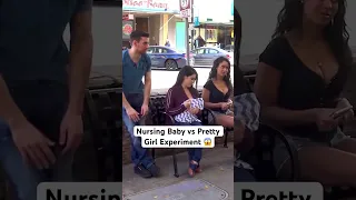 Nursing Baby vs Pretty Girl Experiment! #JoeySalads #ViralVideos #Shorts