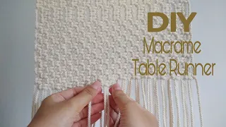 DIY Macrame Table Runner | Taplak Meja Macrame | Macrame Untuk Pemula