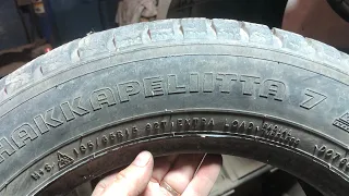 2 шины б/у Nokian Tyres Hakkapeliitta 7 185/65 R15 92T (3716 Россия)