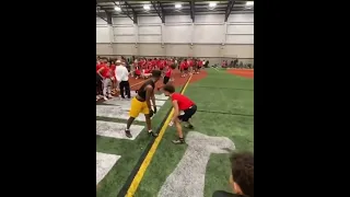 1-on-1 Camp rep gets physical