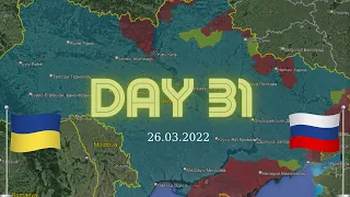 Ukraine War map / Day 31 and current situation 2022 #Ukraine #Russia #NATO