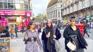 Central London Day Walk | Walking the Streets of London West End Nov 2021- [4k HDR]