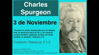 Habacuc 2,3. Devocional de hoy. Spurgeon en español.