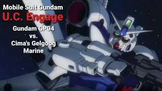 MOBILE SUIT GUNDAM U.C. ENGAGE: Gundam GP04 vs. Cima's Gelgoog Marine!