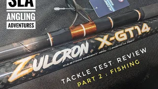 SEA ANGLING ADVENTURES ZULCRON X-GT14 REVIEW PART TWO : FISHING  #ukseafishing