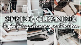 🥵 EXTREME SPRING CLEAN WITH ME | 2 days of speed cleaning | DEEP CLEANING ROUTINE | whitney pea